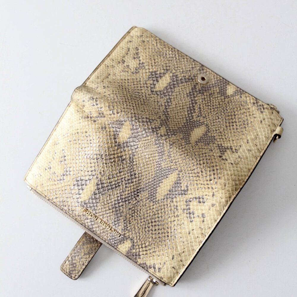 Michael Kors Python Embossed Leather Wallet - Picture 11 of 12